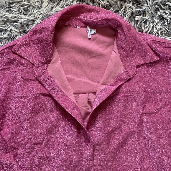 NWOT Princess Polly Pink EVOLVING SHIRT Button Down Dress - Picture 11 of 16